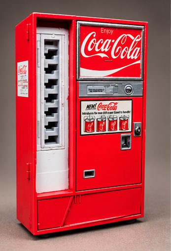 Coca-Cola vending machine scale model