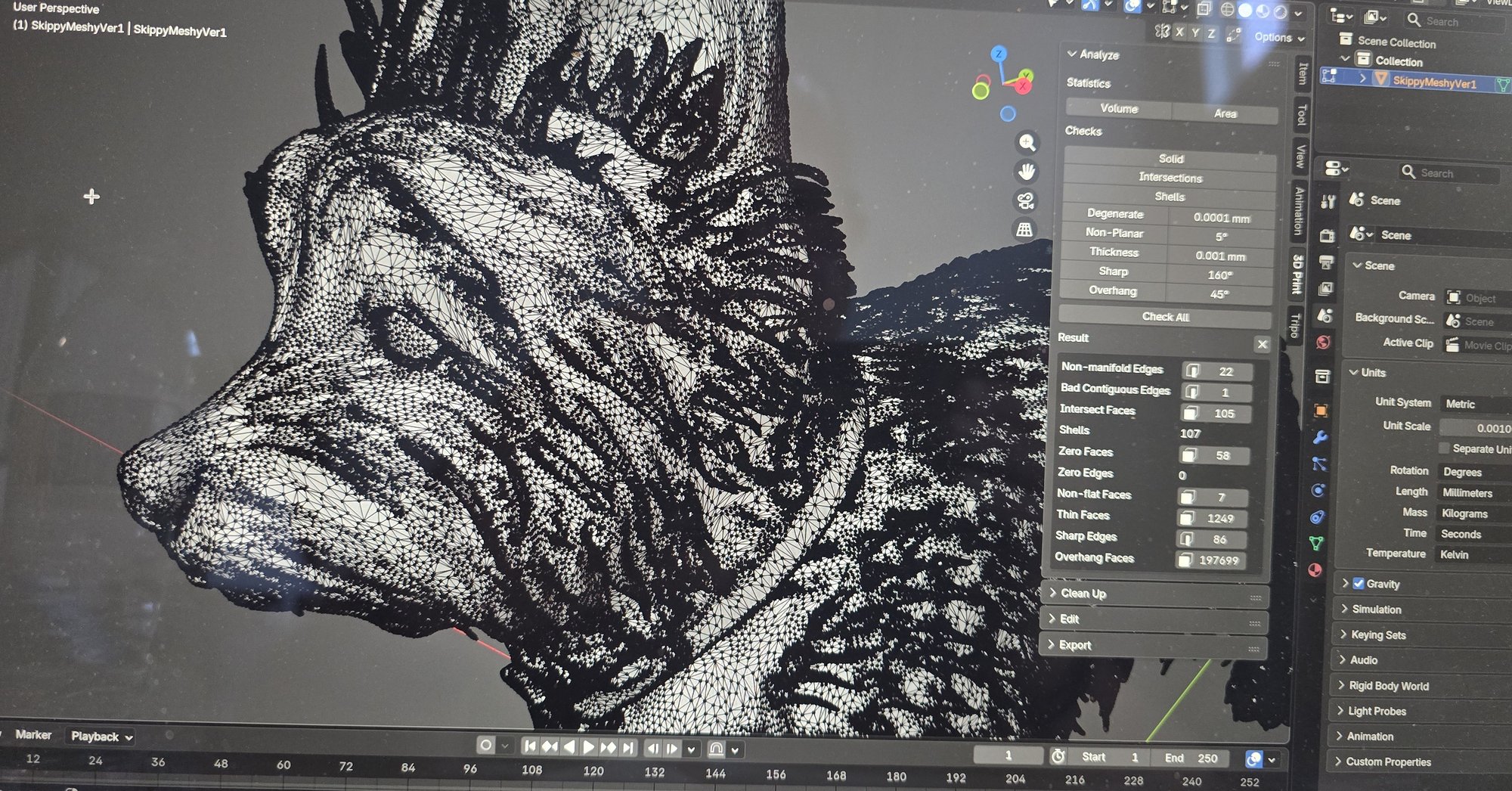 Mesh cleanup and repair in Blender