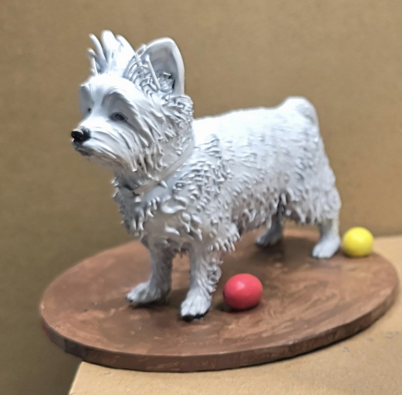 Finished primed and painted figurine